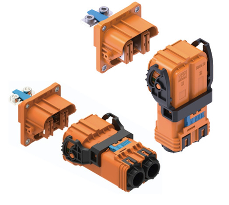 Neopower High Current 300A 1000V Automotive 2 Pin Power Connector con HVIL per batterie e controllori motori EV
