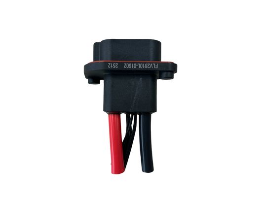 FLV2+8 connettore ibrido ad alta temperatura 80A 600VAC alloggiamento ABS nero per veicoli industriali