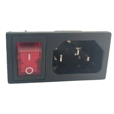 Montaggio del pannello 15A 250V IEC C14 presa d'ingresso con interruttore rocker a forma di barca