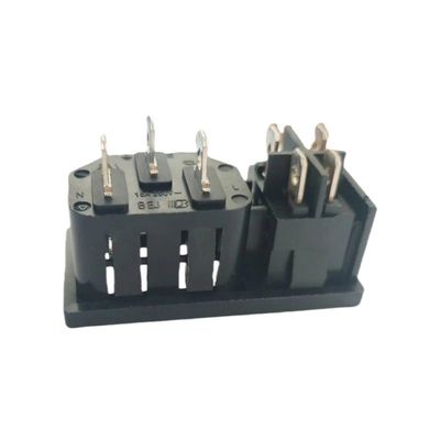 Montaggio del pannello 15A 250V IEC C14 presa d'ingresso con interruttore rocker a forma di barca