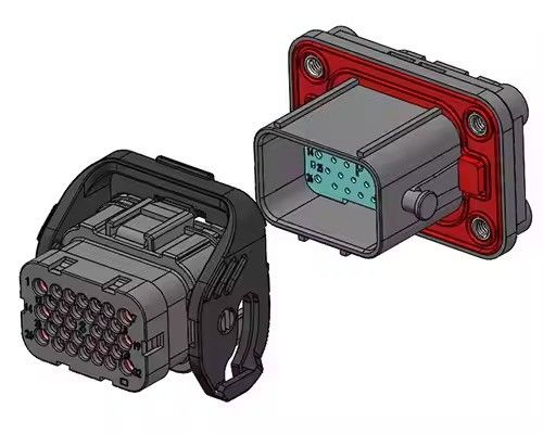 Neopower 32-Pin Hybrid IP67 EV Power & Signal Connector (6x13A di potenza, 26x5A di segnale)