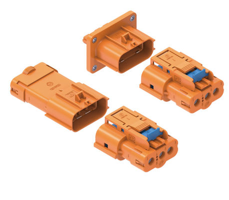 Neopower Secure-Lock 3 Pin Automotive Power & Signal Connector, 800V/16A, impermeabile IP67, HVIL