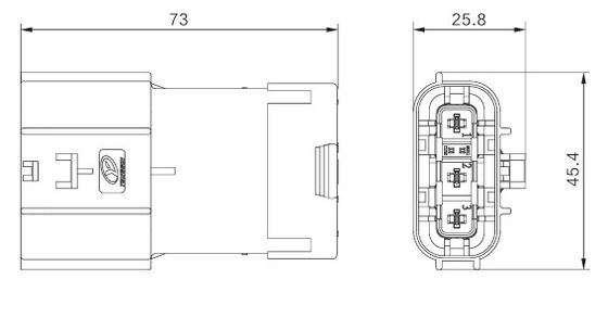 Neopower Secure-Lock 3 Pin Automotive Power & Signal Connector, 800V/16A, impermeabile IP67, HVIL