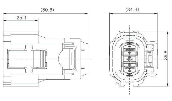 Neopower High-Performance 2 Pin 1000V 40A connettore elettrico con HVIL, Poka-Yoke e 360° schermatura