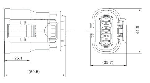 Neopower connettore elettrico ad alte prestazioni a 3 pin per OBC e BDU, 1000V 40A, IP67