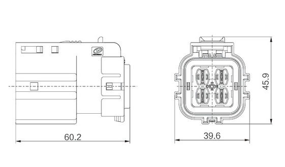 Neopower 4 pin connettore ad alta tensione 40A 1000V per applicazioni elettriche e industriali